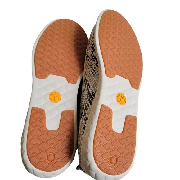 New - TIMBERLAND Leather Ballet Flats Snake Print Women Size 5.5 - Picture 10 of 14